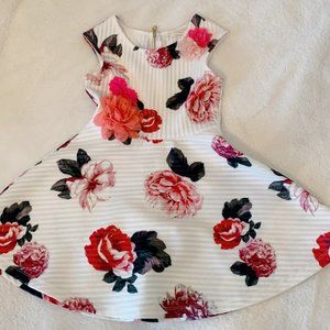 Hannah Banana Girl's Floral Print Dress, Size 7